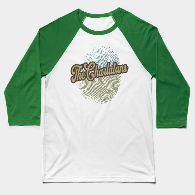 The Charlatans Fingerprint Baseball T-Shirt by anotherquicksand